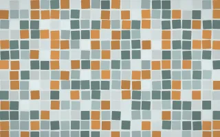 Pacific Fog Grand Mosaic — light teal and grey mosaic background