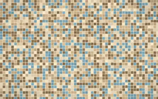 Pampas Cream Fine Mosaic — light orange and beige mosaic background