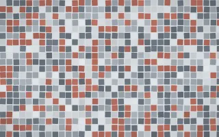 Paris Zinc Mosaic — light blue and grey mosaic background