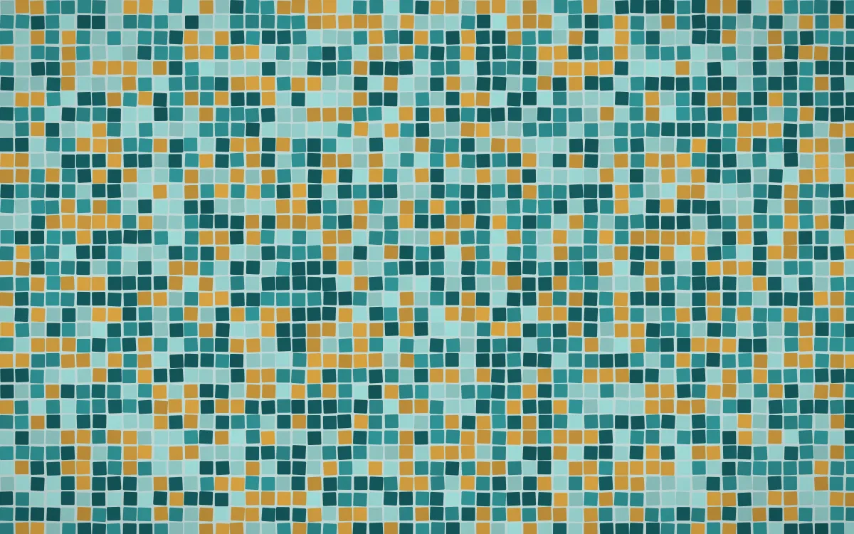 Peacock Court Fine Mosaic — dark teal mosaic background