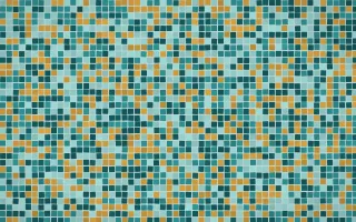 Peacock Court Fine Mosaic — dark teal mosaic background