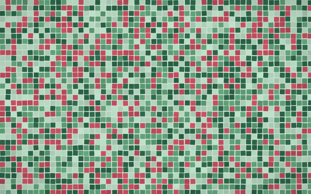 Persian Garden Fine Mosaic — dark green mosaic background