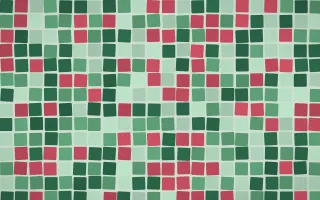 Persian Garden Grand Mosaic — dark green mosaic background