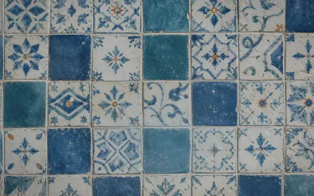 Mosaic Cool Studio — light blue mosaic background