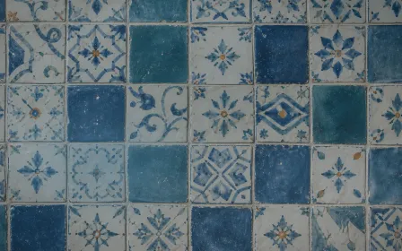 Mosaic Low Key — dark blue mosaic background