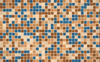 Porto Terra Mosaic — colourful orange, brown and beige mosaic background