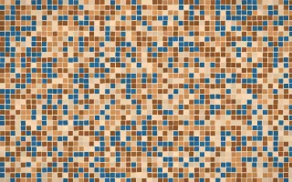 Porto Terra Fine Mosaic — colourful orange, brown and beige mosaic background