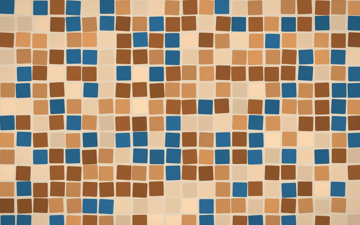 Porto Terra Grand Mosaic — colourful orange, brown and beige mosaic background
