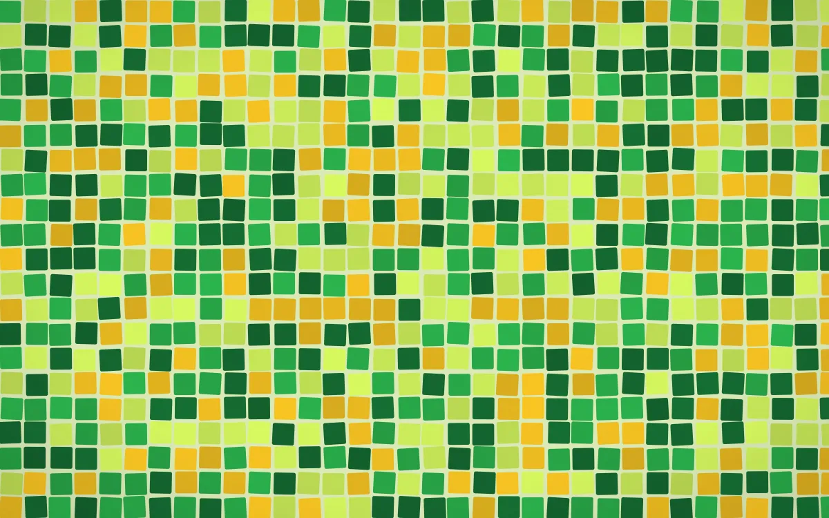 Rio Carnival Mosaic — colourful green mosaic background