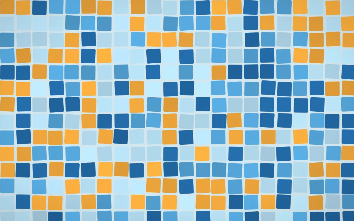 Côte d'Azur Grand Mosaic — colourful blue mosaic background
