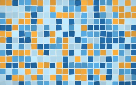 Côte d'Azur Grand Mosaic — colourful blue mosaic background