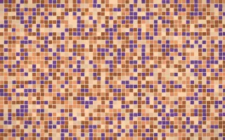 Sahara Dusk Fine Mosaic — colourful orange mosaic background