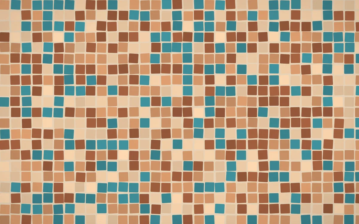 Santa Fe Adobe Mosaic — colourful orange and beige mosaic background
