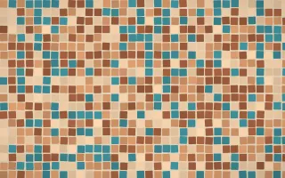 Santa Fe Adobe Mosaic — colourful orange and beige mosaic background