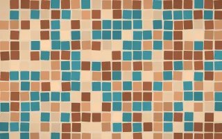 Santa Fe Adobe Grand Mosaic — colourful orange and beige mosaic background