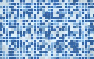 Santorini Mosaic — light blue mosaic background