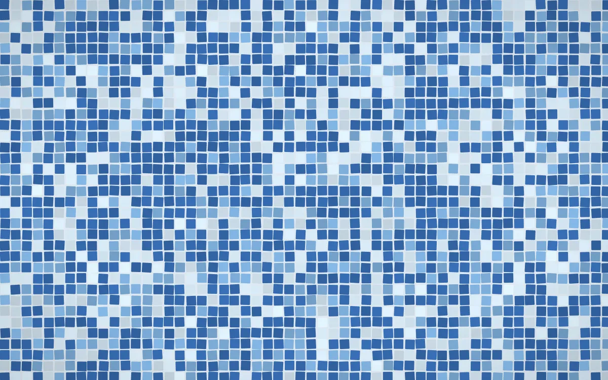 Santorini Fine Mosaic — light blue mosaic background