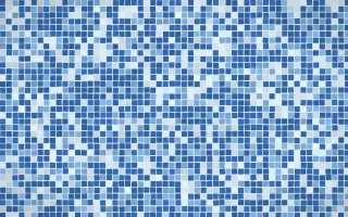 Santorini Fine Mosaic — light blue mosaic background