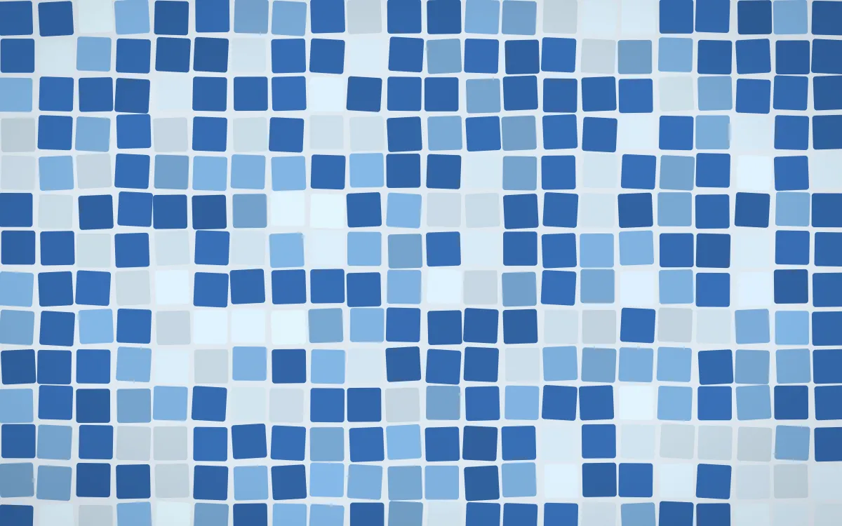 Santorini Grand Mosaic — light blue mosaic background