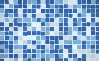 Santorini Grand Mosaic — light blue mosaic background