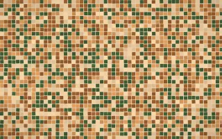 Savanna Clay Fine Mosaic — colourful orange and brown mosaic background
