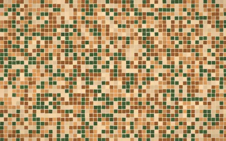 Savanna Clay Fine Mosaic — colourful orange and brown mosaic background