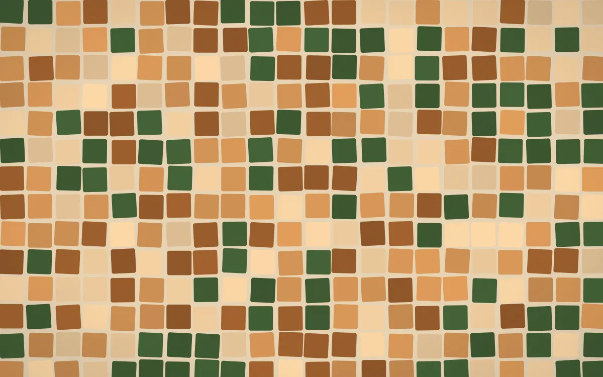 Savanna Clay Grand Mosaic — colourful orange and brown mosaic background