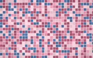 Seoul Blossom Mosaic — light pink mosaic background
