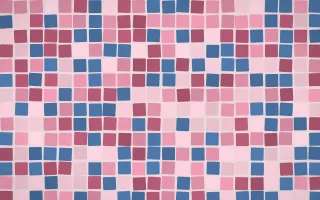 Seoul Blossom Grand Mosaic — light pink mosaic background