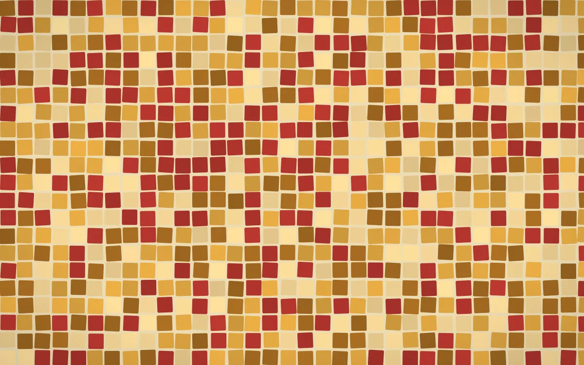 Sevilla Ochre Mosaic — colourful gold, brown and yellow mosaic background