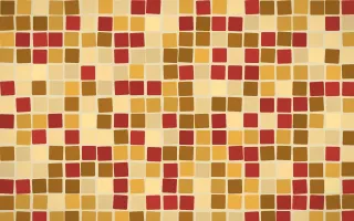 Sevilla Ochre Grand Mosaic — colourful gold, brown and yellow mosaic background
