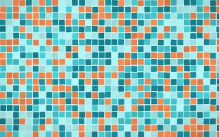 Tahiti Lagoon Mosaic — colourful teal mosaic background