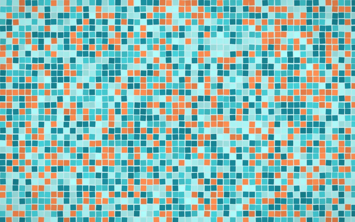 Tahiti Lagoon Fine Mosaic — colourful teal mosaic background