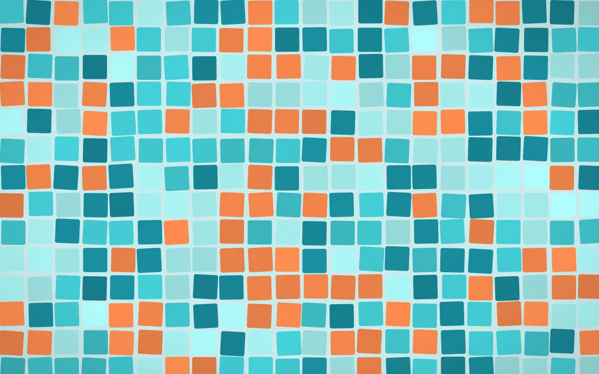 Tahiti Lagoon Grand Mosaic — colourful teal mosaic background