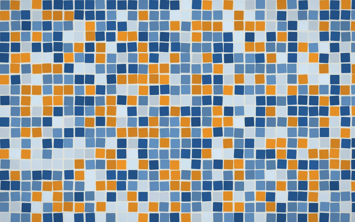 Talavera Puebla Mosaic — light blue mosaic background