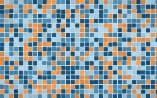 Titicaca Mosaic — dark blue mosaic background