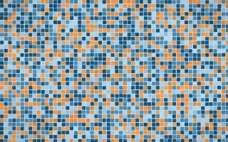 Titicaca Fine Mosaic — dark blue mosaic background