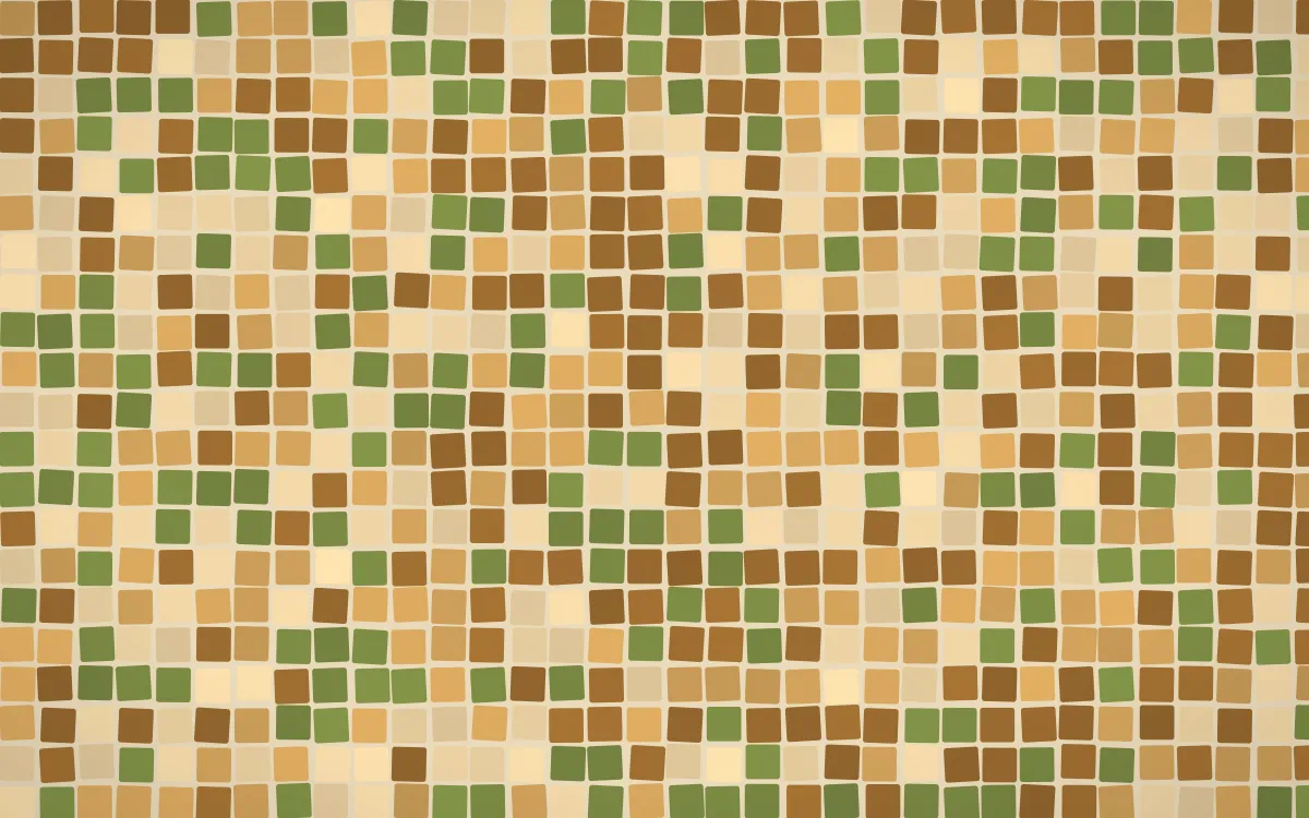 Tuscany Sun Mosaic — colourful orange, brown and beige mosaic background