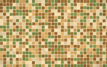 Tuscany Sun Mosaic — colourful orange, brown and beige mosaic background