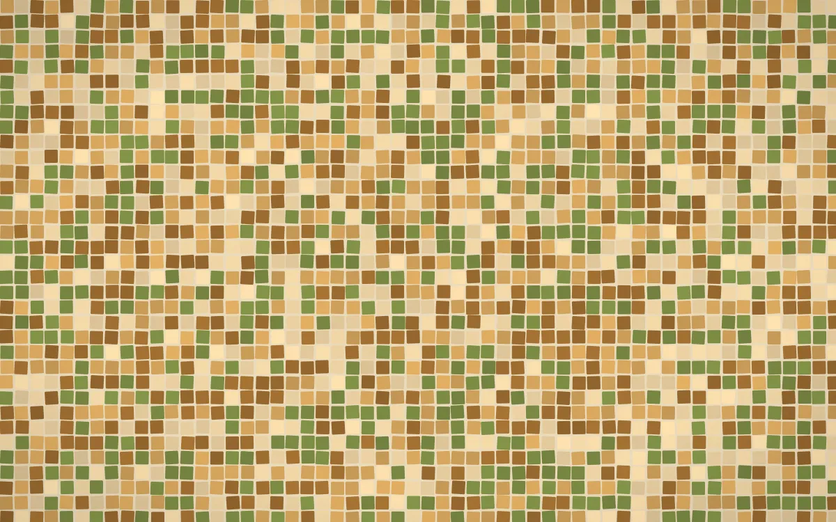 Tuscany Sun Fine Mosaic — colourful orange, brown and beige mosaic background