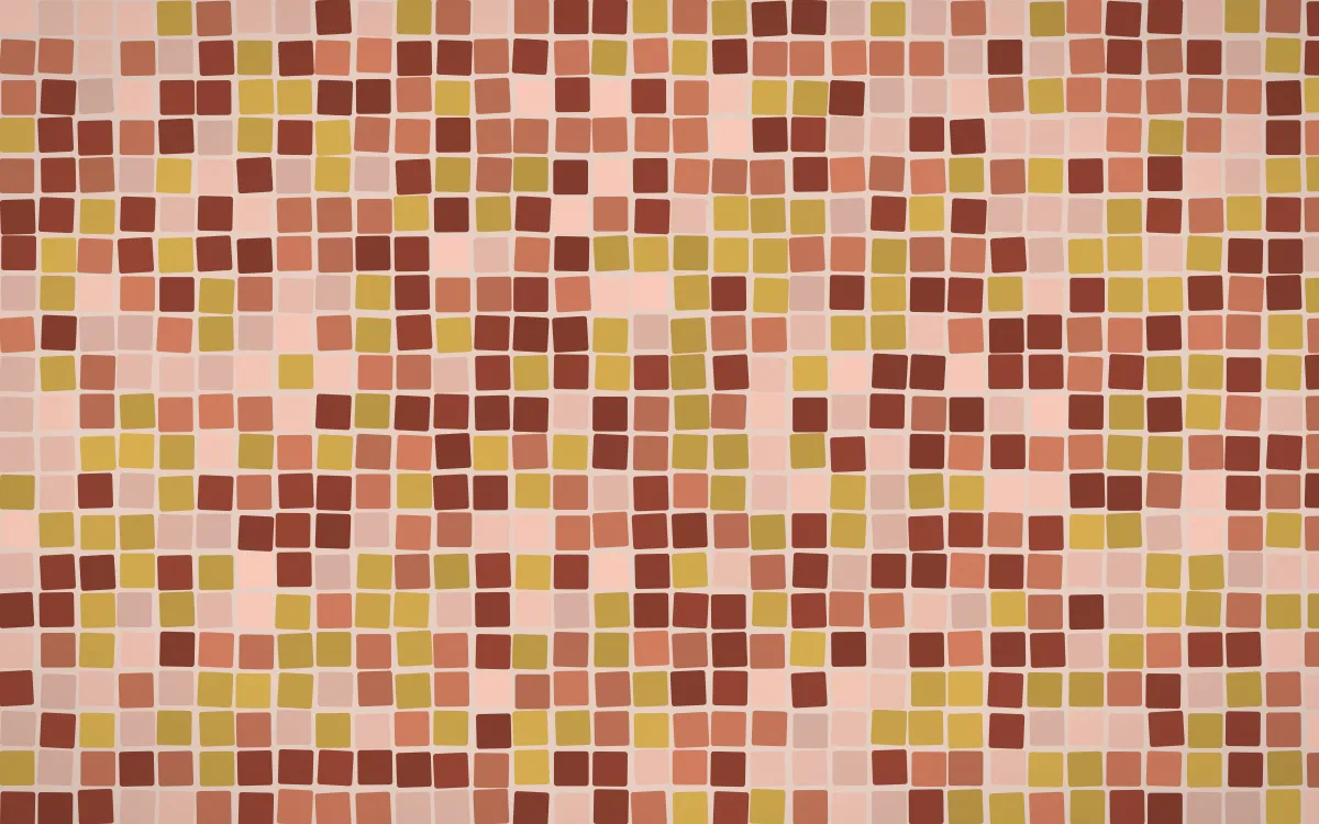 Venetian Rosso Mosaic — dark orange and brown mosaic background