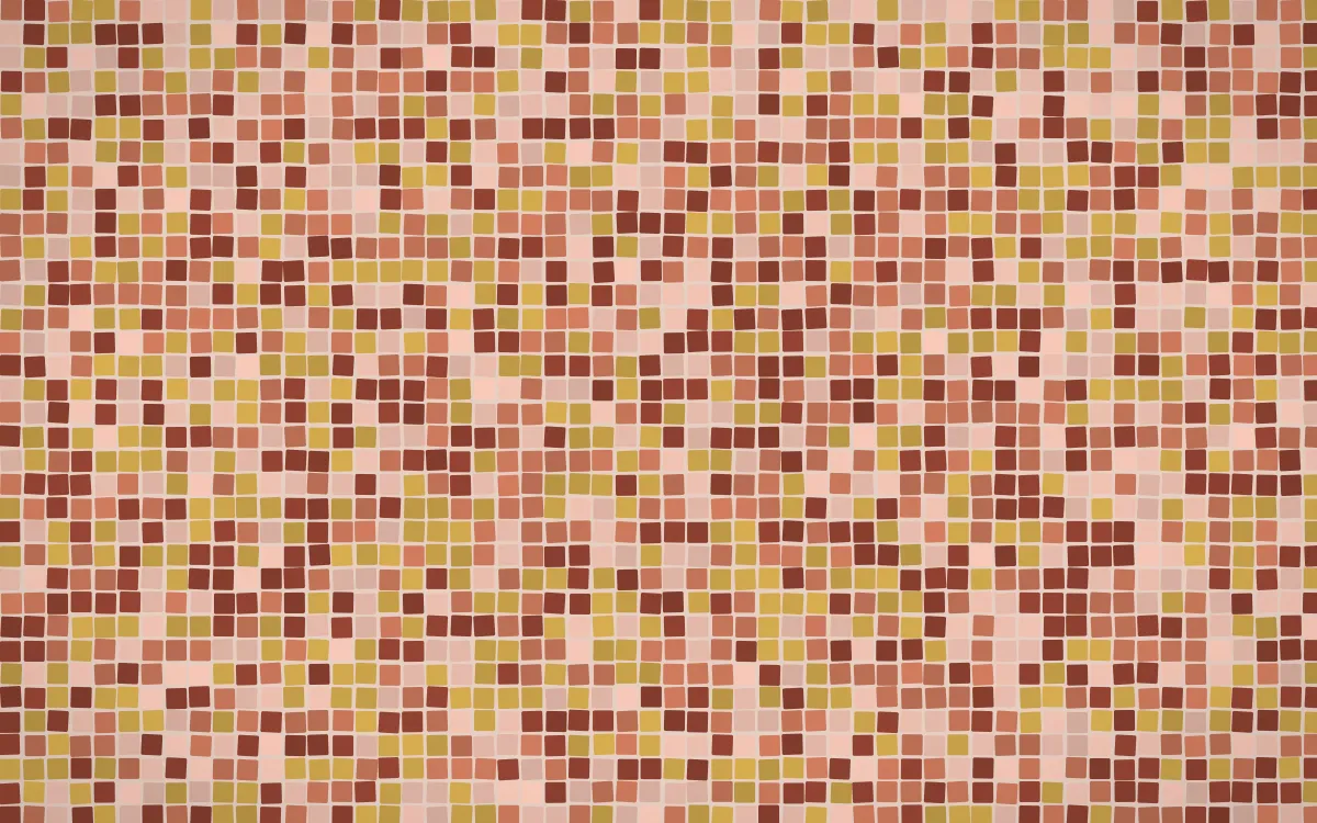 Venetian Rosso Fine Mosaic — dark orange and brown mosaic background