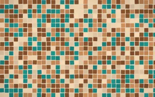 Zanzibar Spice Mosaic — colourful orange, brown and beige mosaic background