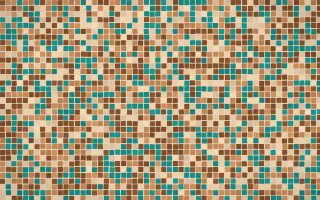 Zanzibar Spice Fine Mosaic — colourful orange, brown and beige mosaic background