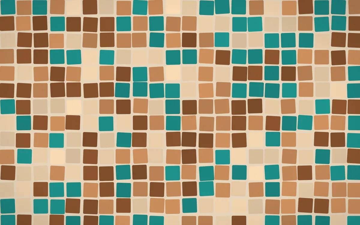 Zanzibar Spice Grand Mosaic — colourful orange, brown and beige mosaic background