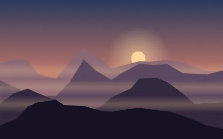 Alpenglow — dark blue, pink and purple mountain background