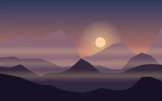 Alpenglow III Alpenglow III — dark blue, pink and purple mountain background, variation III