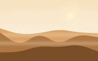Amber Mesa II — light beige, orange and brown mountain background, variation II