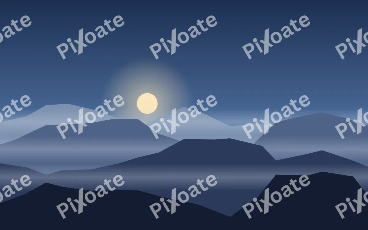 Blue Dawn Blue Dawn — dark blue mountain background