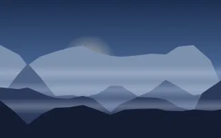 Blue Dawn III Blue Dawn III — dark blue mountain background, variation III